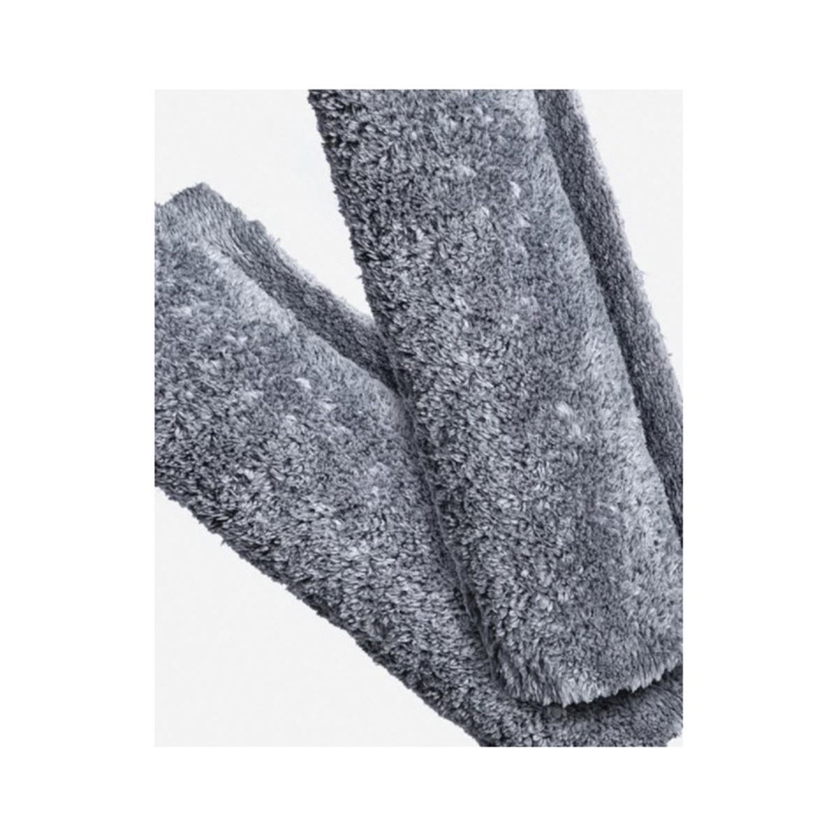 Adam's Polishes WS-MF-GRAY-6 Plush Towel, 16 x 16 in, Microfiber, Gray - 2