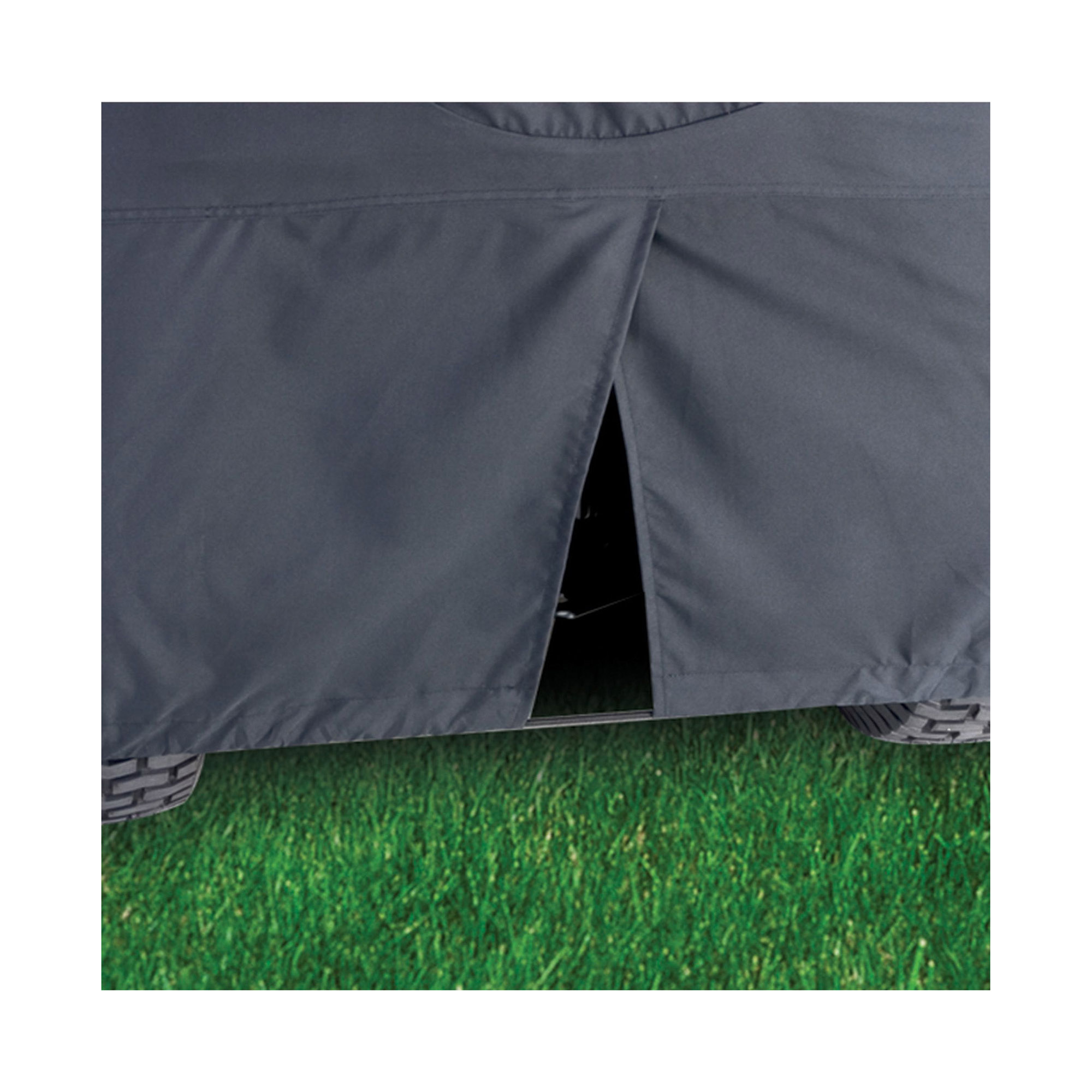 Classic Accessories 73967 Lawn Tractor Cover, Water-Resistant, Polyester, Black, For: Decks Up to 54 in - 3
