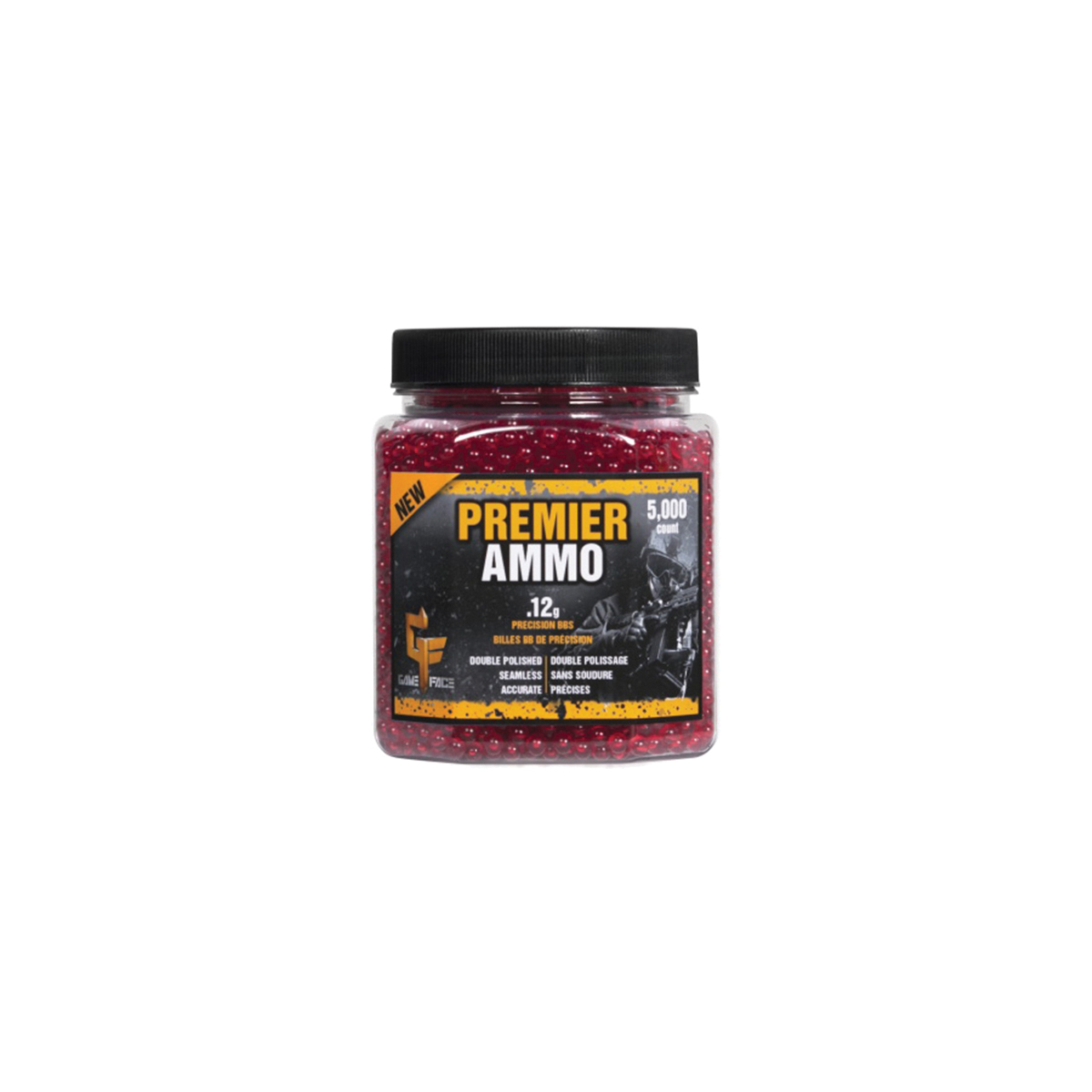 Crosman ASP512 Airsoft Ammunition, Double Polished, Translucent Red - 2