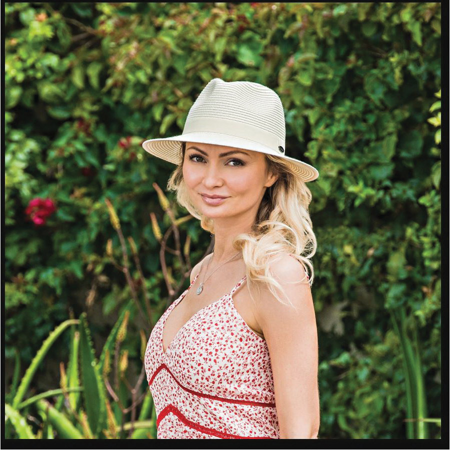 Wallaroo Hat Company CARO-BG Fedora Hat, Women's, Polyester, Beige - 5