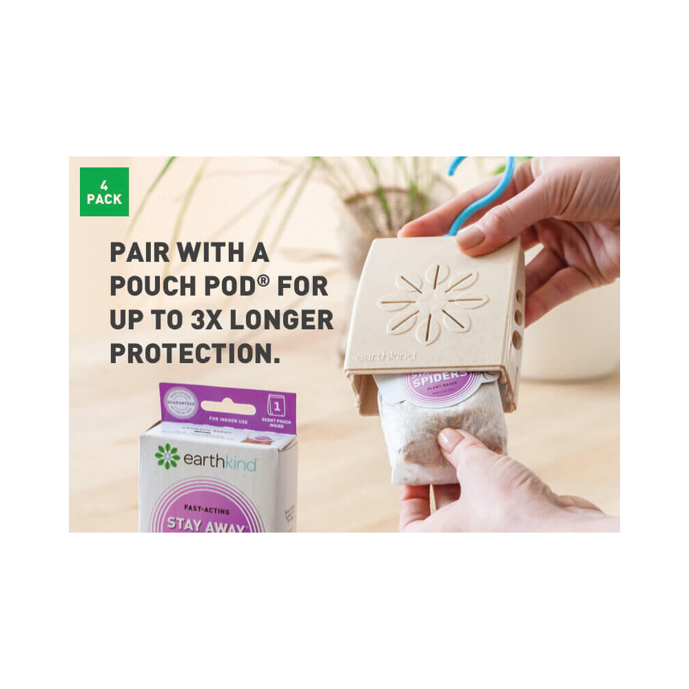 earthkind Stay Away SA1P8TSPD Spider Repellent, Granular, Fresh Herbal Pouch - 4