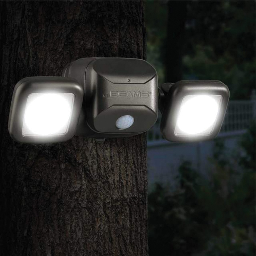 Mr Beams MB3000-BRN-01 Sensor Security Light, LED Lamp, Brown Light, 500 Lumens, Plastic Fixture, Brown Fixture - 3