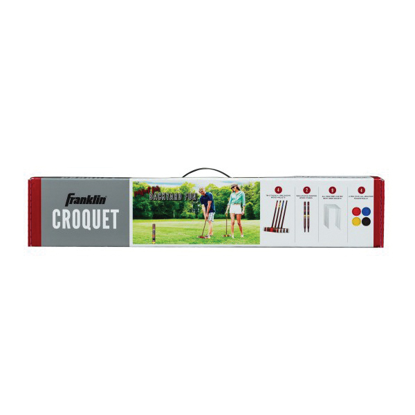 Franklin Sports 50210 Starter Croquet Set, Wood Mallet - 3