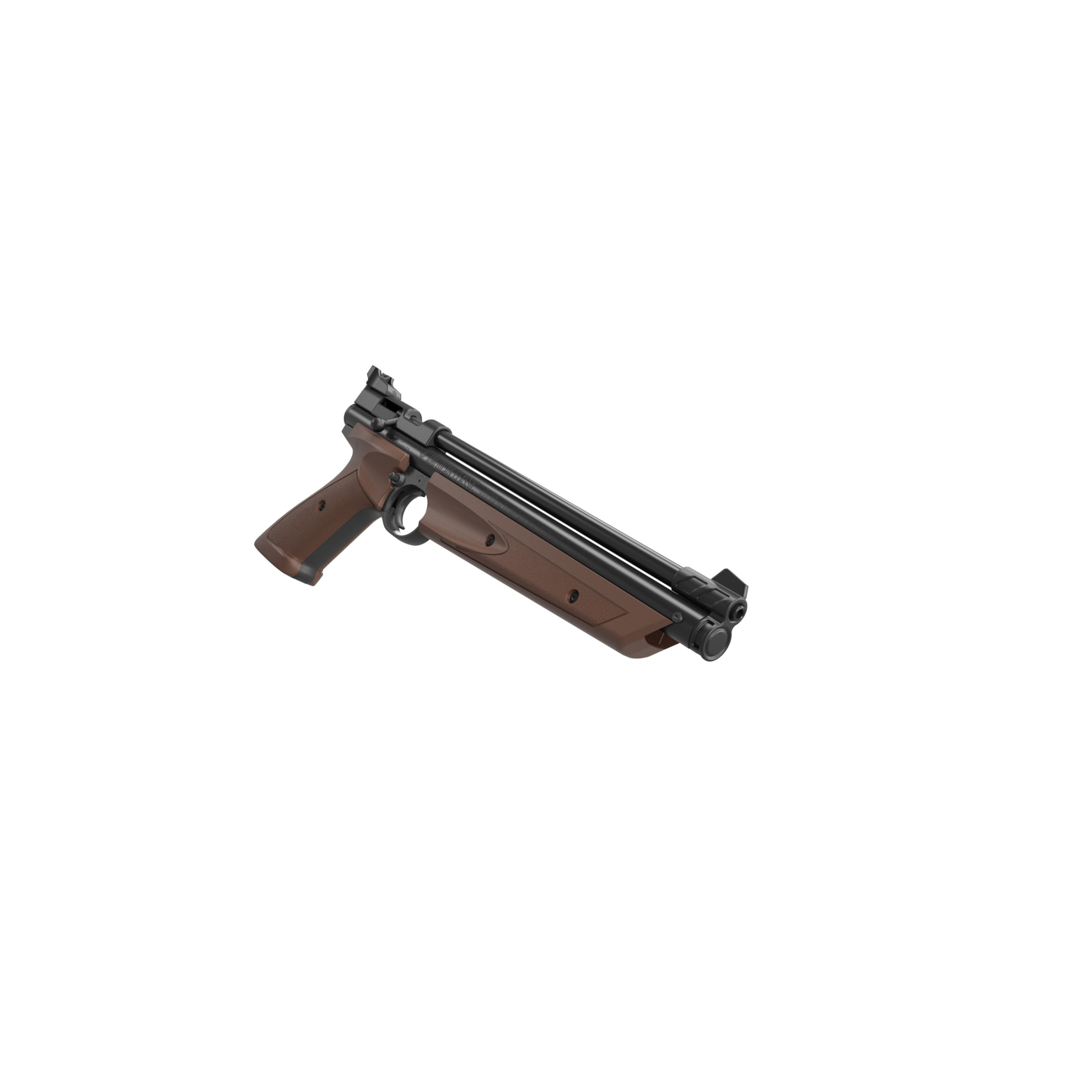 Crosman American Classic Series P1377BR Air Pistol, 0.177 in Caliber, 695 fps, Rifled Barrel, Bolt Action Trigger - 3