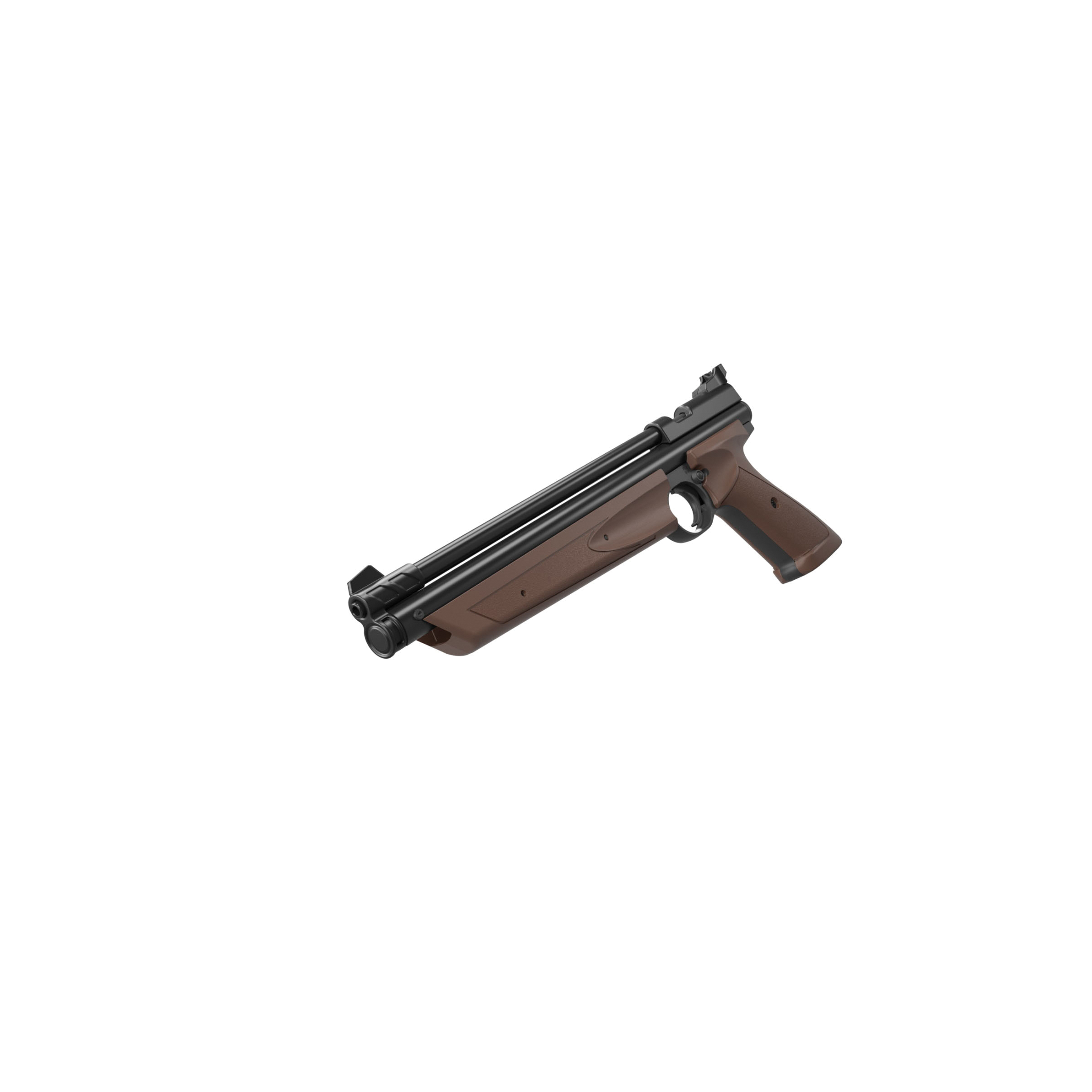 Crosman American Classic Series P1377BR Air Pistol, 0.177 in Caliber, 695 fps, Rifled Barrel, Bolt Action Trigger - 4