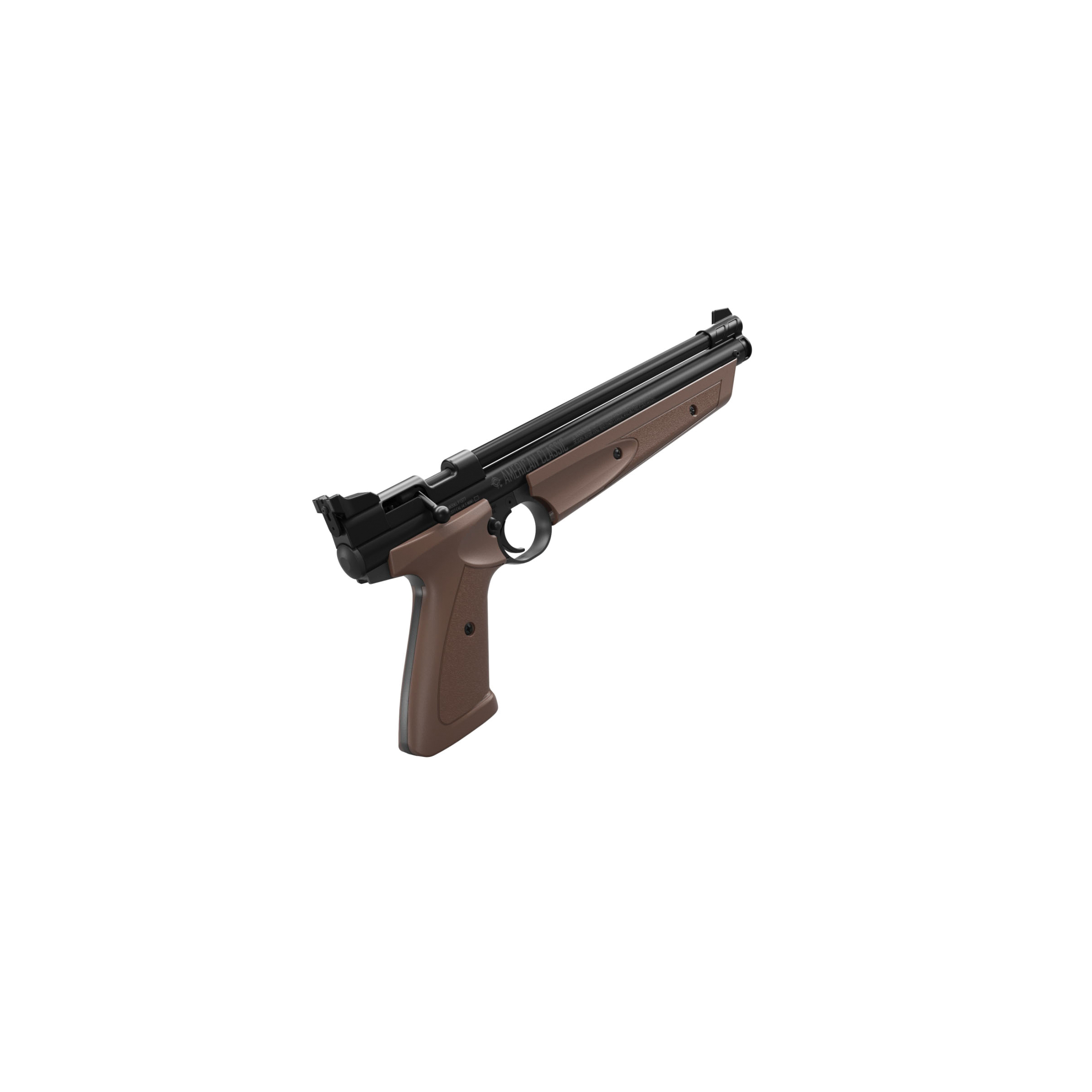 Crosman American Classic Series P1377BR Air Pistol, 0.177 in Caliber, 695 fps, Rifled Barrel, Bolt Action Trigger - 5