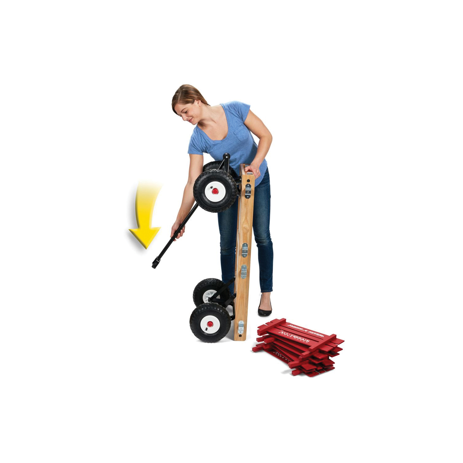 Radio Flyer 29 All-Terrain Cargo Wagon, 200 lb, Red - 5