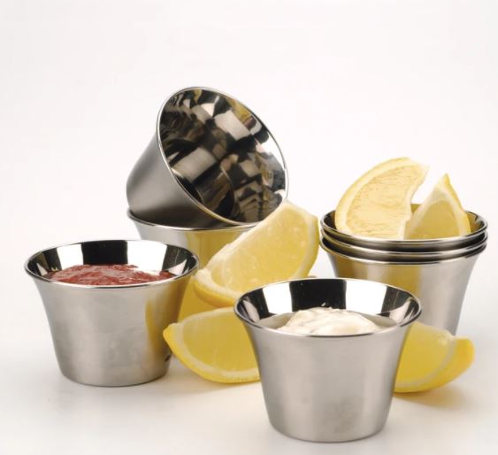 Endurance BAY-DD Sauce Cup, 2 oz, Stainless Steel, Silver, Brushed/Polished - 4