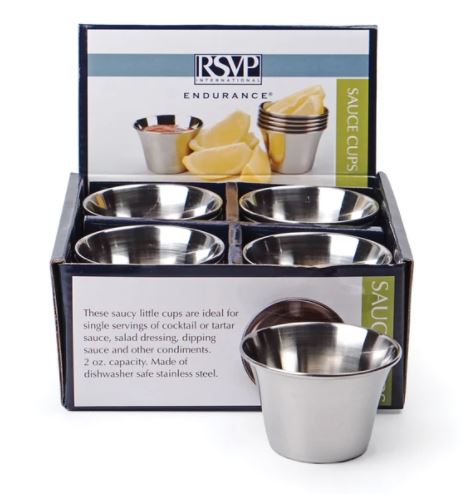 Endurance BAY-DD Sauce Cup, 2 oz, Stainless Steel, Silver, Brushed/Polished - 5