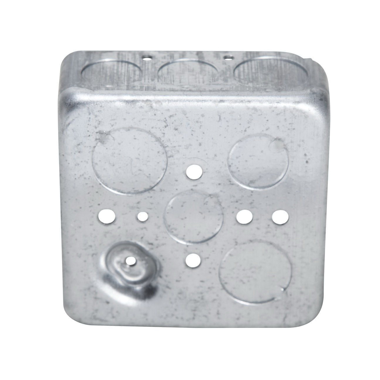 Raco 8192 Switch Box, 2-Gang, 16-Knockout, 1/2, 3/4 in Knockout, Steel, Galvanized, Screw - 2
