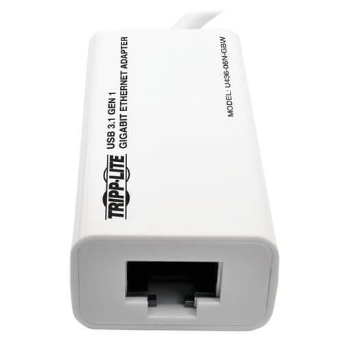 Tripp Lite U436-06N-GBW Network Adapter, 1 W Input, White - 2