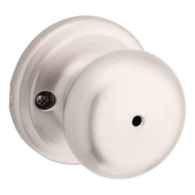 Kwikset Signature Series 97300-829 Privacy Lockset, Juno Design, Satin Nickel, Steel, Universal Hand - 2