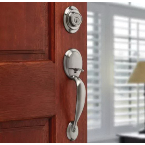 Kwikset Dakota Series 687 DAXP 15 SMT Combination Lockset, Satin Nickel, 3 Grade, Re-Key Technology: SmartKey - 4