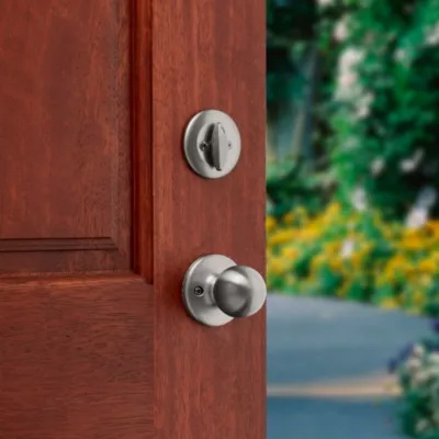 Kwikset Dakota Series 687 DAXP 15 SMT Combination Lockset, Satin Nickel, 3 Grade, Re-Key Technology: SmartKey - 5