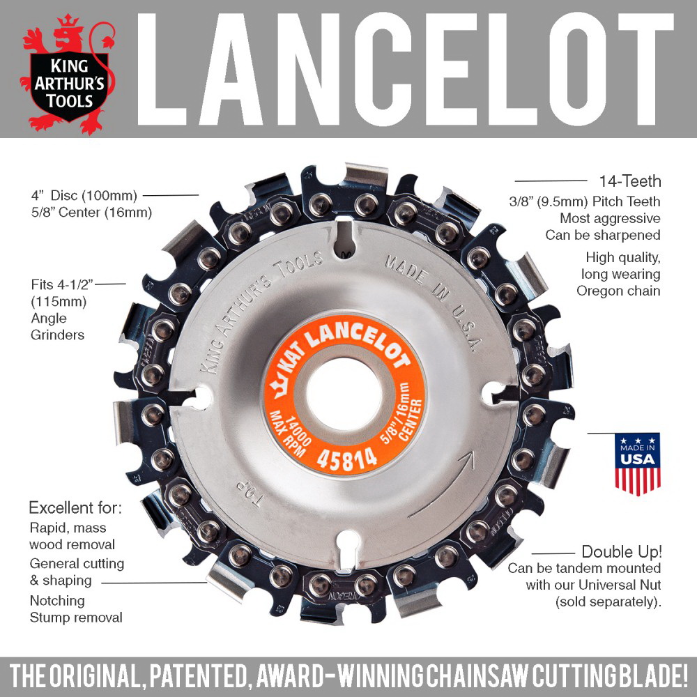 King Arthur's Tools 45814 Lancelot Cutter, For: 4 in, 4-1/2 in Angle Grinders - 2