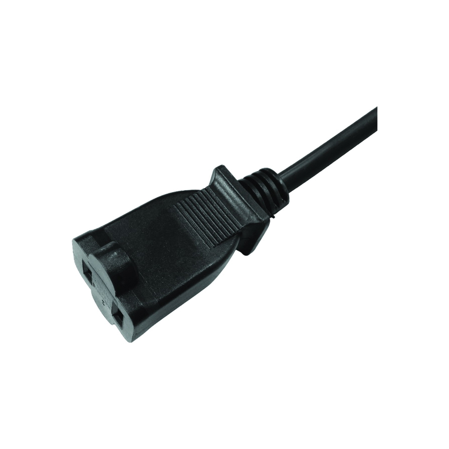 ACE 1AP-001-008-FBI Polarized Appliance Cord, 16/2 AWG Cable, 8 ft L, 13 A, 125 V, Black - 4
