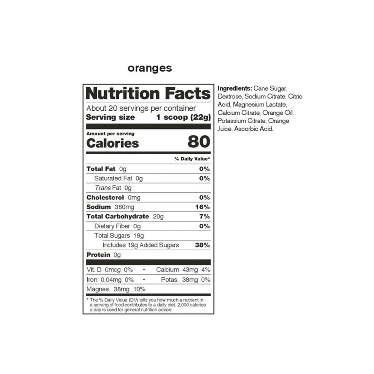 skratch LABS XO20 Sport Hydration Drink Mix, Powder, Orange Flavor, 0.8 oz - 3