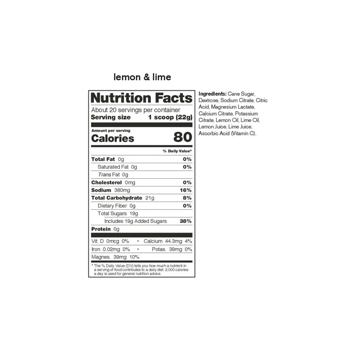 skratch LABS XLL20 Sport Hydration Drink Mix, Powder, Lemon, Lime Flavor, 0.8 oz - 3