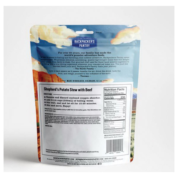 Backpacker's Pantry 102405 Shepard's Stew, Potatoes, 5.1 oz - 3