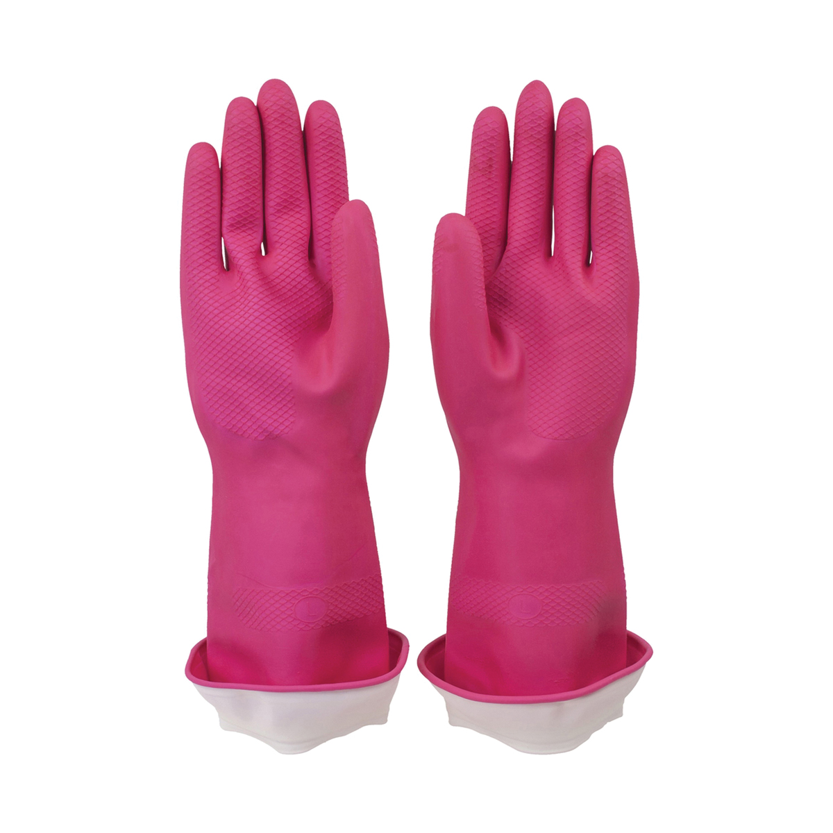 Casabella WaterBlock 46040 Cleaning Gloves, S, Pink, Latex - 2