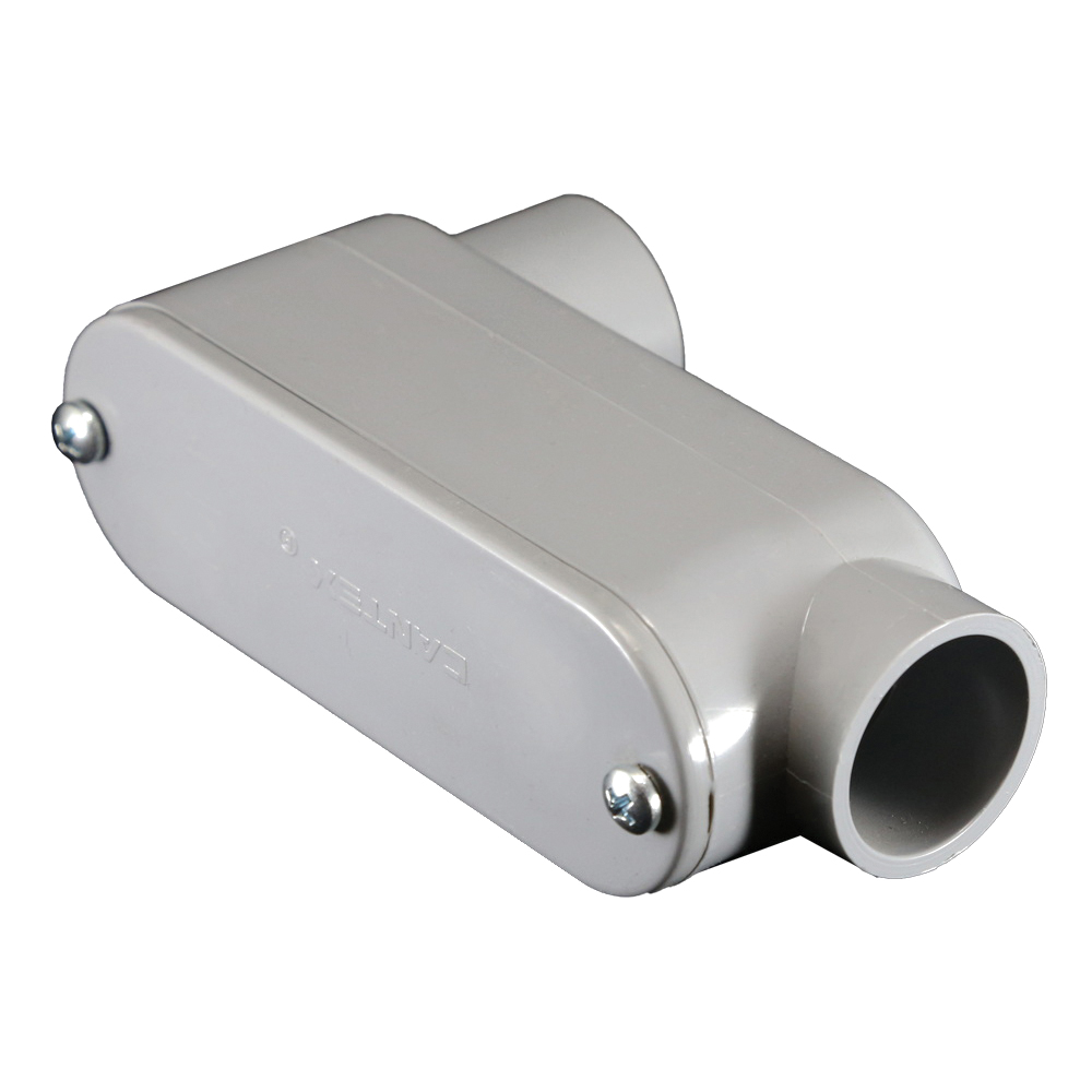 CANTEX 5133666U Conduit, 1-1/4 in, 7.56 in L, PVC, Gray - 1