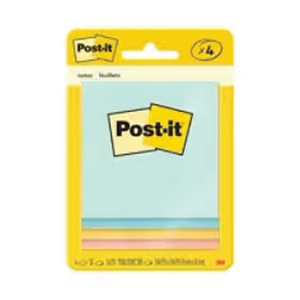 Post-it 5401A Note Pad, Blue/Pink/Yellow, 50-Sheet - 1