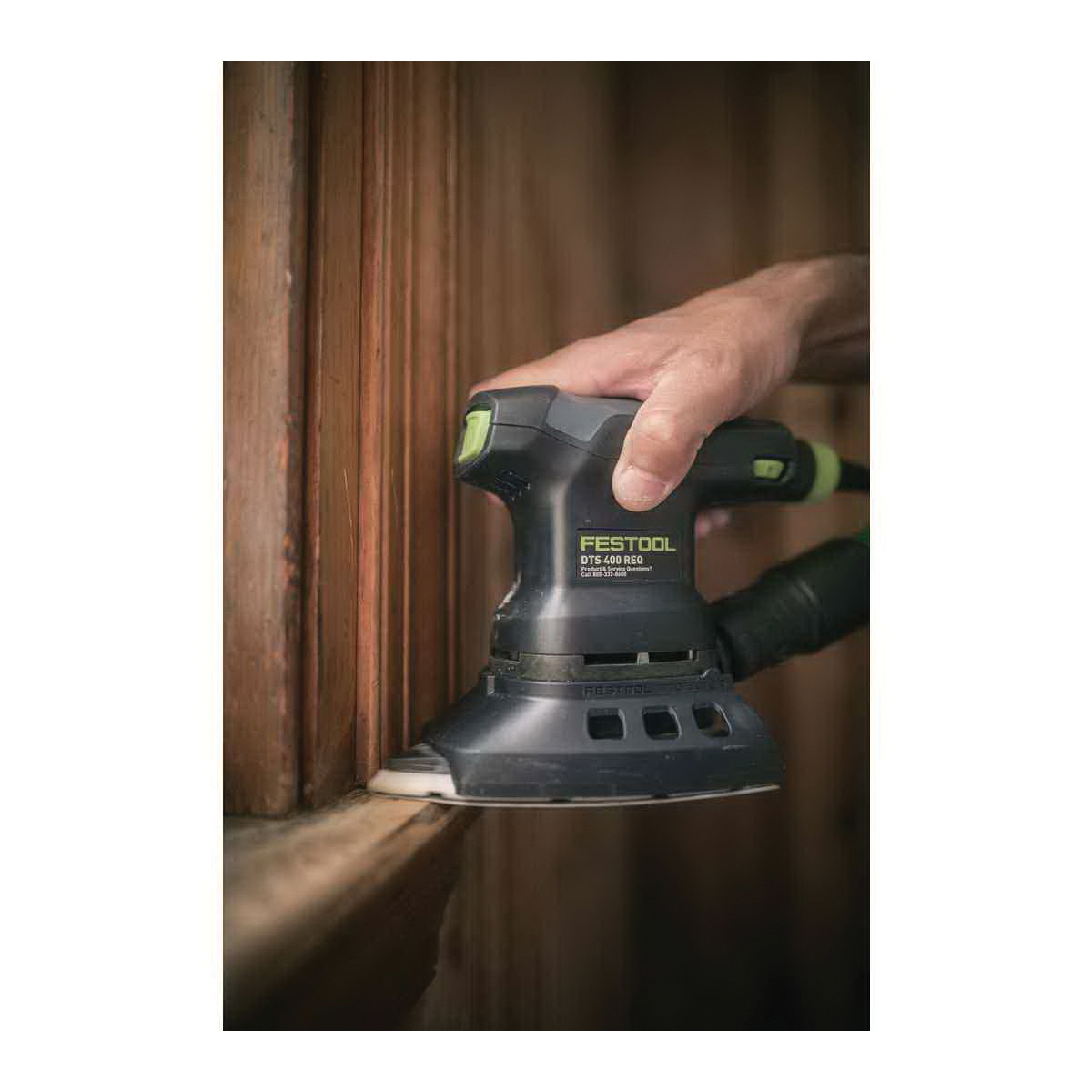 Festool 576061 Finish Delta Sander, 2 A, 4 x 6 in Pad/Disc, StickFix Soft Sander Backing Pad/Disc - 5