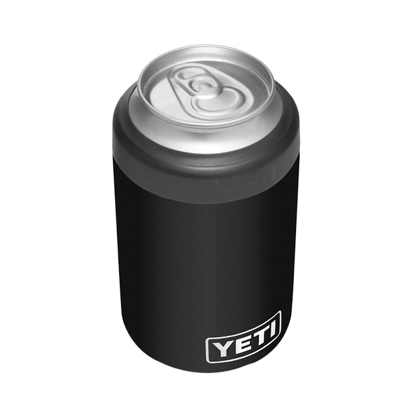 Yeti Rambler Series 21070090063 Colster Can Insulator, 3 in Dia x 4-3/4 in H, 12 oz Can/Bottle, Stainless Steel, Black - 2
