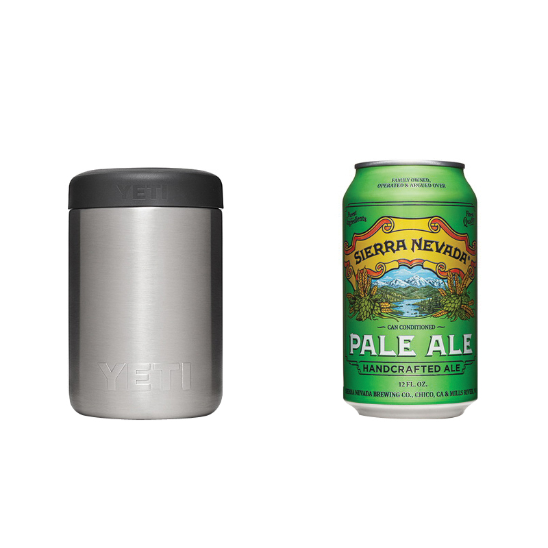 Yeti Rambler Series 21070090063 Colster Can Insulator, 3 in Dia x 4-3/4 in H, 12 oz Can/Bottle, Stainless Steel, Black - 3