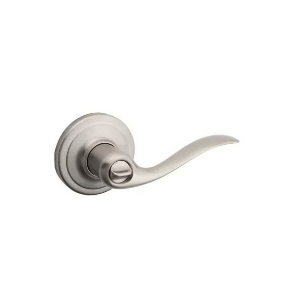 Kwikset Signature Series 730TNL 15 Privacy Lever, Thumbturn Lock, Satin Nickel, Zinc, Residential, Reversible Hand - 2
