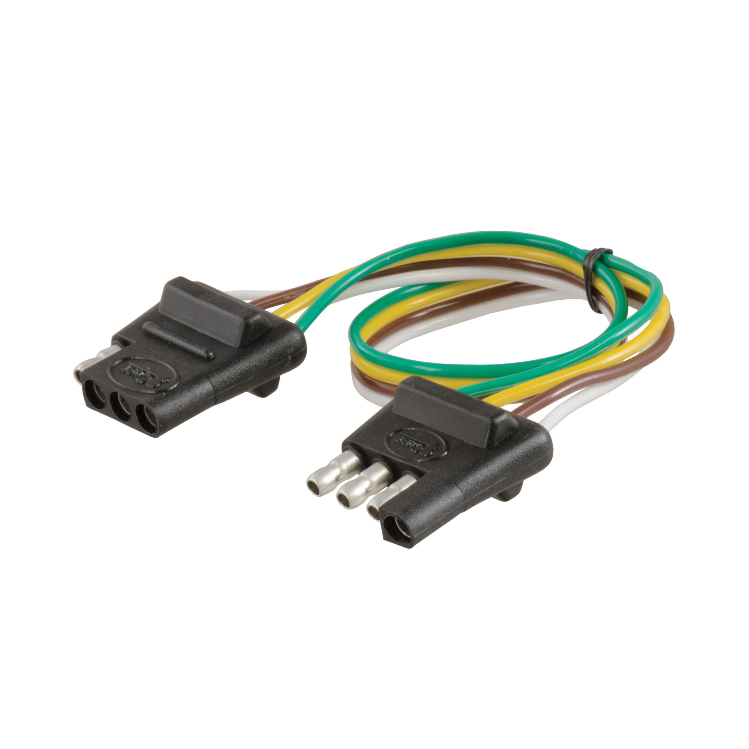 Curt 58381 Connector Plug and Socket, Black Sheath, 12 in L - 2