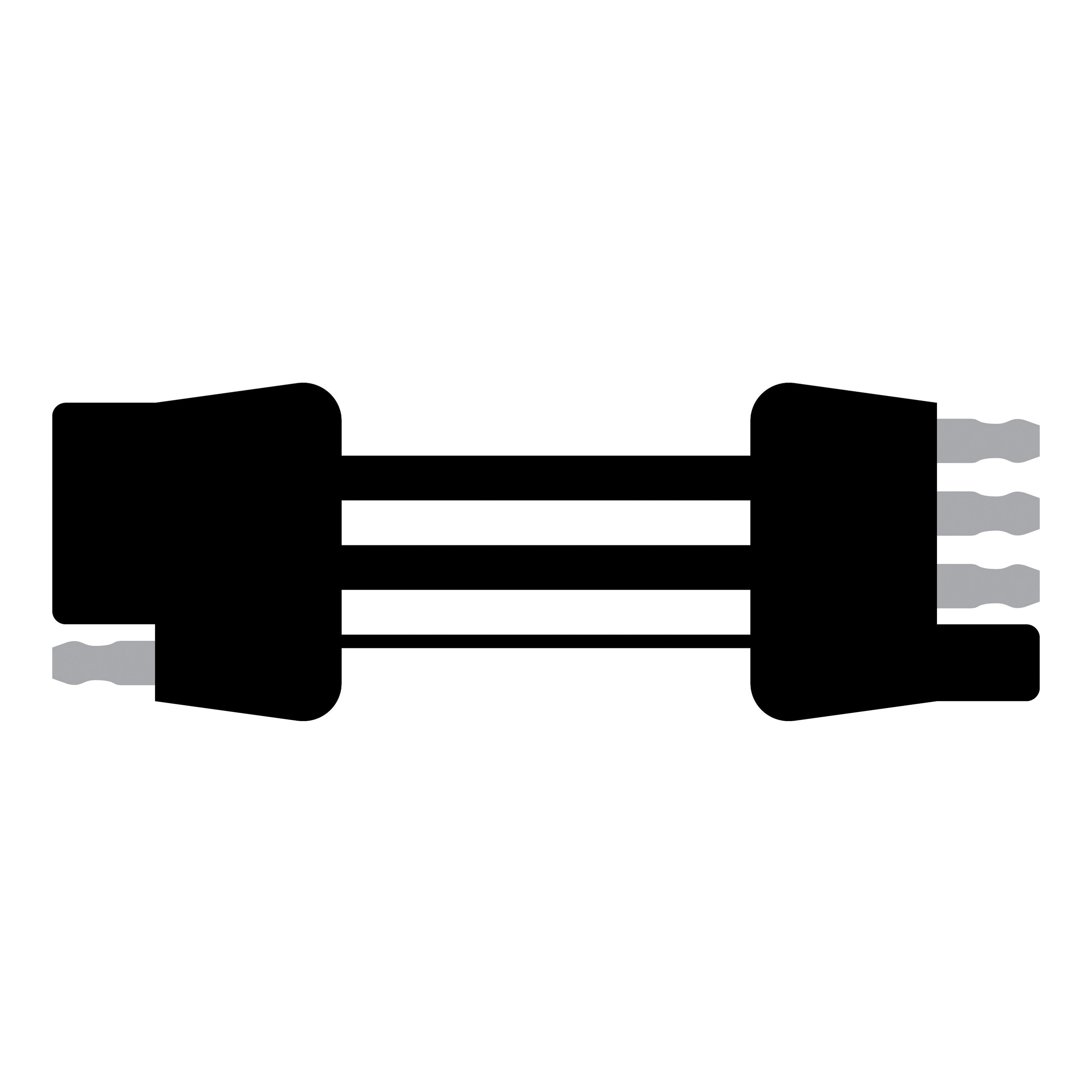Curt 58381 Connector Plug and Socket, Black Sheath, 12 in L - 4