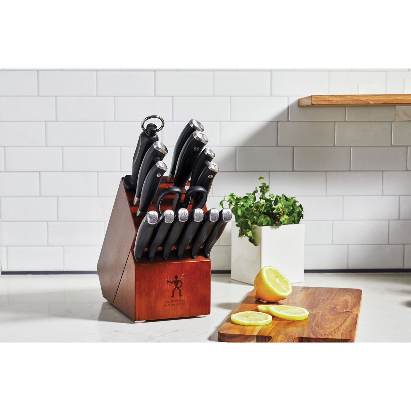 Henckels International 19541-000 Knife Block Set, 14-Slot, Stainless Steel - 5