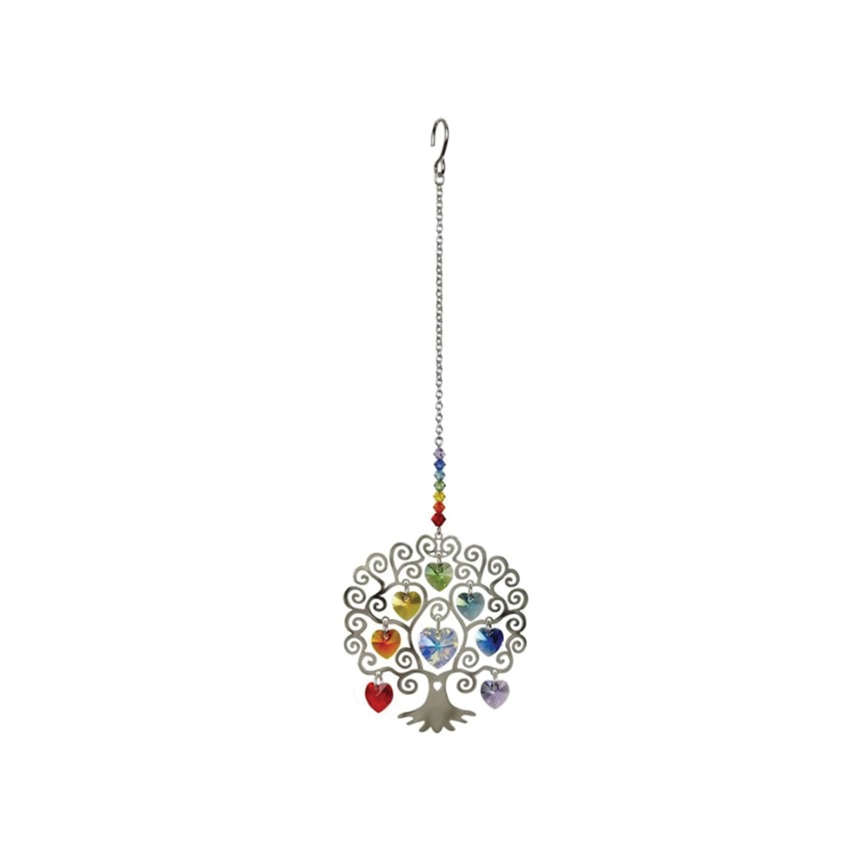 Woodstock Chimes CTL Suncatcher, 8 in L, Crystal Tree of Life, Crystal, Silver - 3
