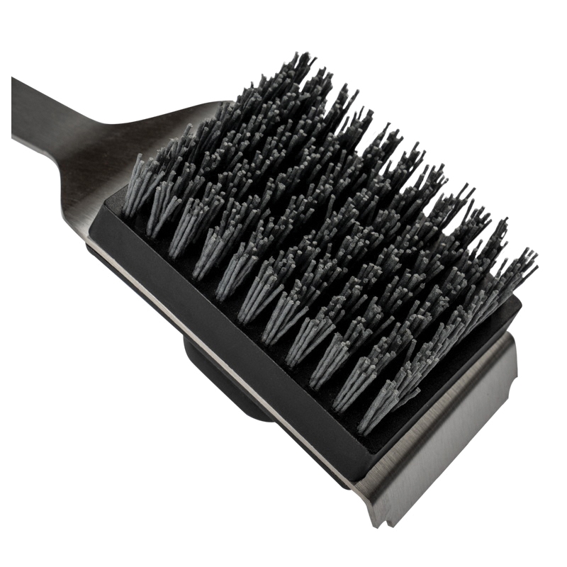 Traeger BAC537 Dual-Grip Grill Cleaning Brush, Nylon Bristle, Wood Handle - 2
