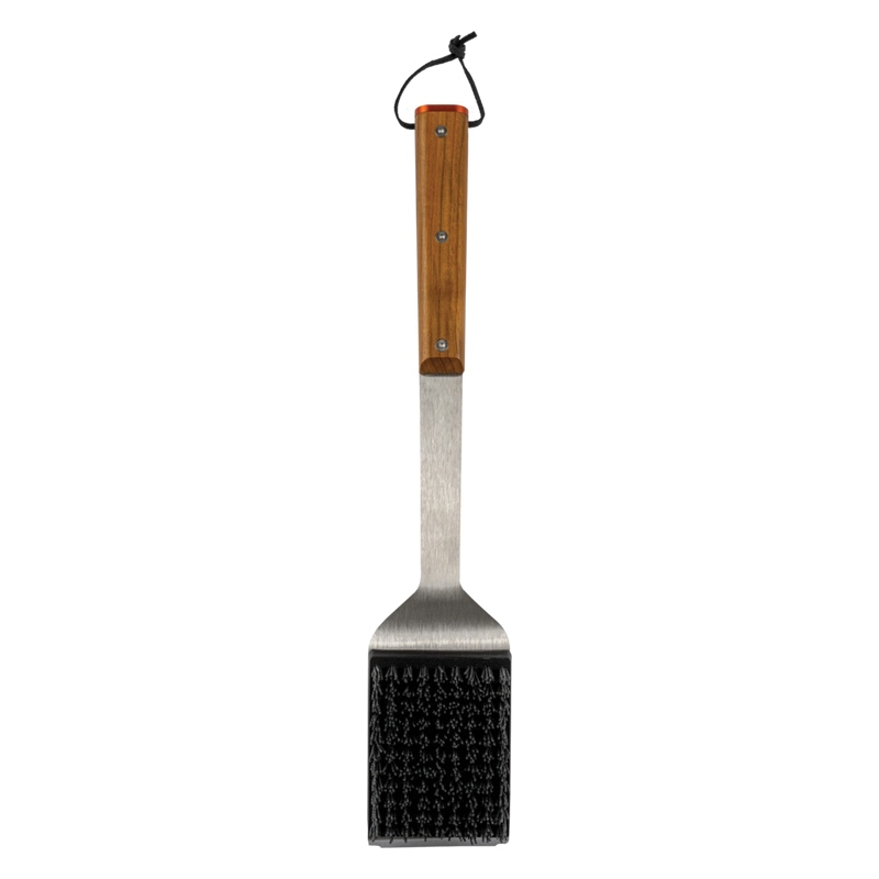 Traeger BAC537 Dual-Grip Grill Cleaning Brush, Nylon Bristle, Wood Handle - 5
