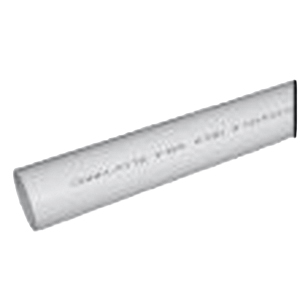 Charlotte Pipe PVC072000600HC Solid Wall Pipe, 2 in, 10 ft L, Plain End, SCH 40 Schedule, PVC - 1