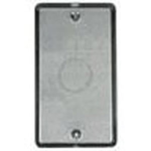 Raco 861 Box Cover, 0.49 in L, 2.31 in W, 1-Gang, Steel, Gray - 2