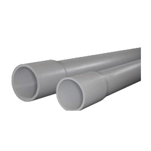 CANTEX A52BC12 Conduit, 1-1/4 in, 10 ft L, SCH 40, PVC, Gray - 1