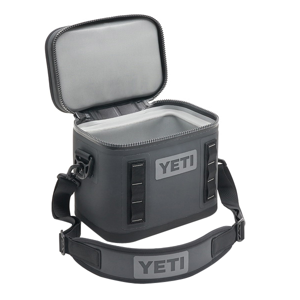 Yeti Hopper Flip 8 Series 18010130001 Soft Cooler, 11-1/2 in L, 8 in W, Dryhide Fabric, Charcoal, Hydrolok Zipper - 2