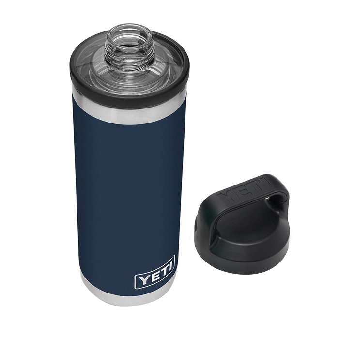 Yeti Rambler Series 21071060021 Water Bottle with Chug Cap, 18 oz, Stainless Steel, Navy - 2