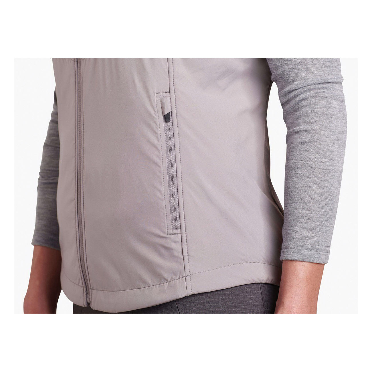 Kuhl THE ONE Series 2189-RV-L Insulated Vest, L, Nylon/Polyester/Spandex, Raven, Drawcord, Zipper - 4