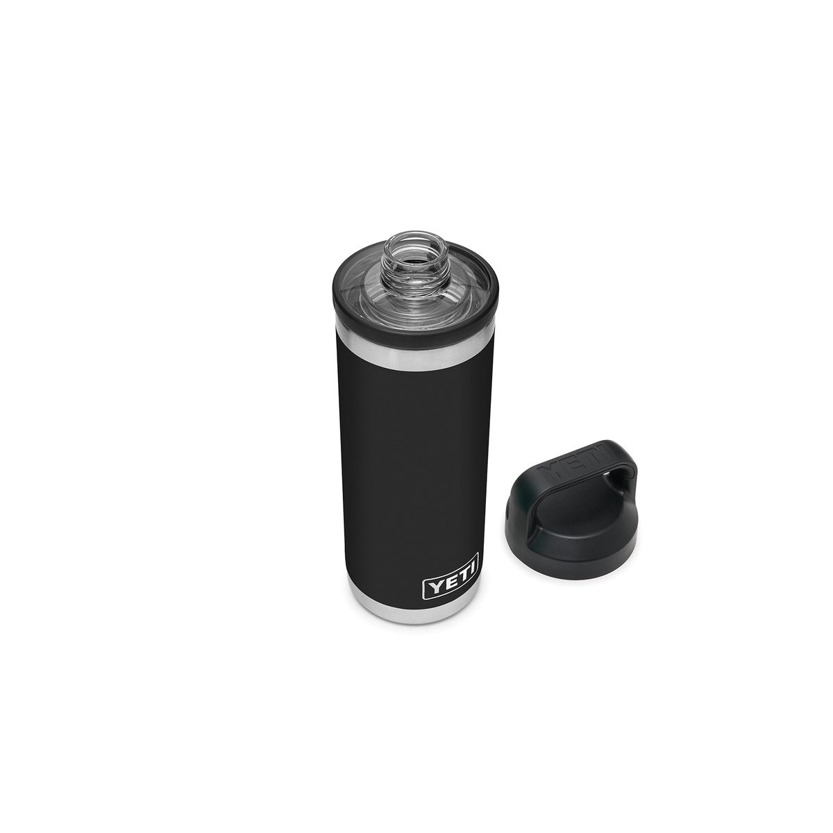 Yeti Rambler Series 21071060018 Water Bottle with Chug Cap, 18 oz, Stainless Steel, Black - 3