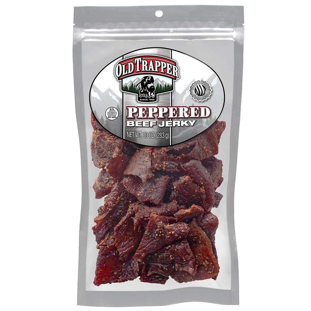 Old Trapper 22212 Peppered Beef Jerky, 10 oz, Bag - 2