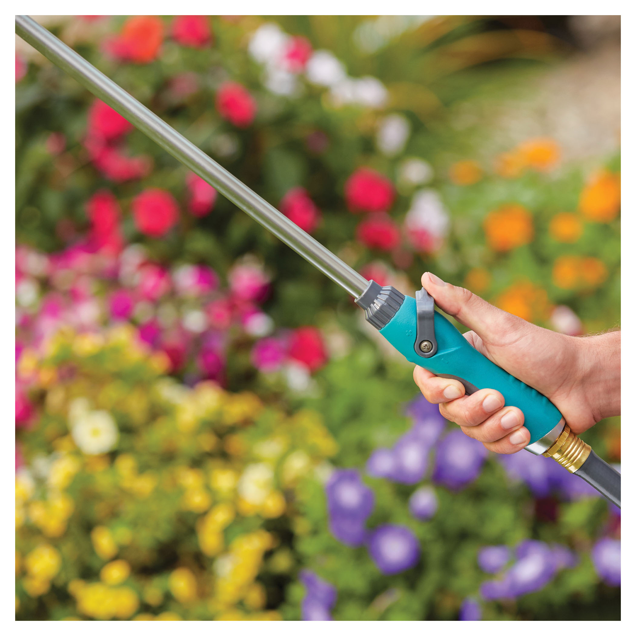Gilmour Mfg 820192-1001 Watering Wand, 7-Spray Pattern, Zinc, Blue, 33-1/2 in L Wand - 3