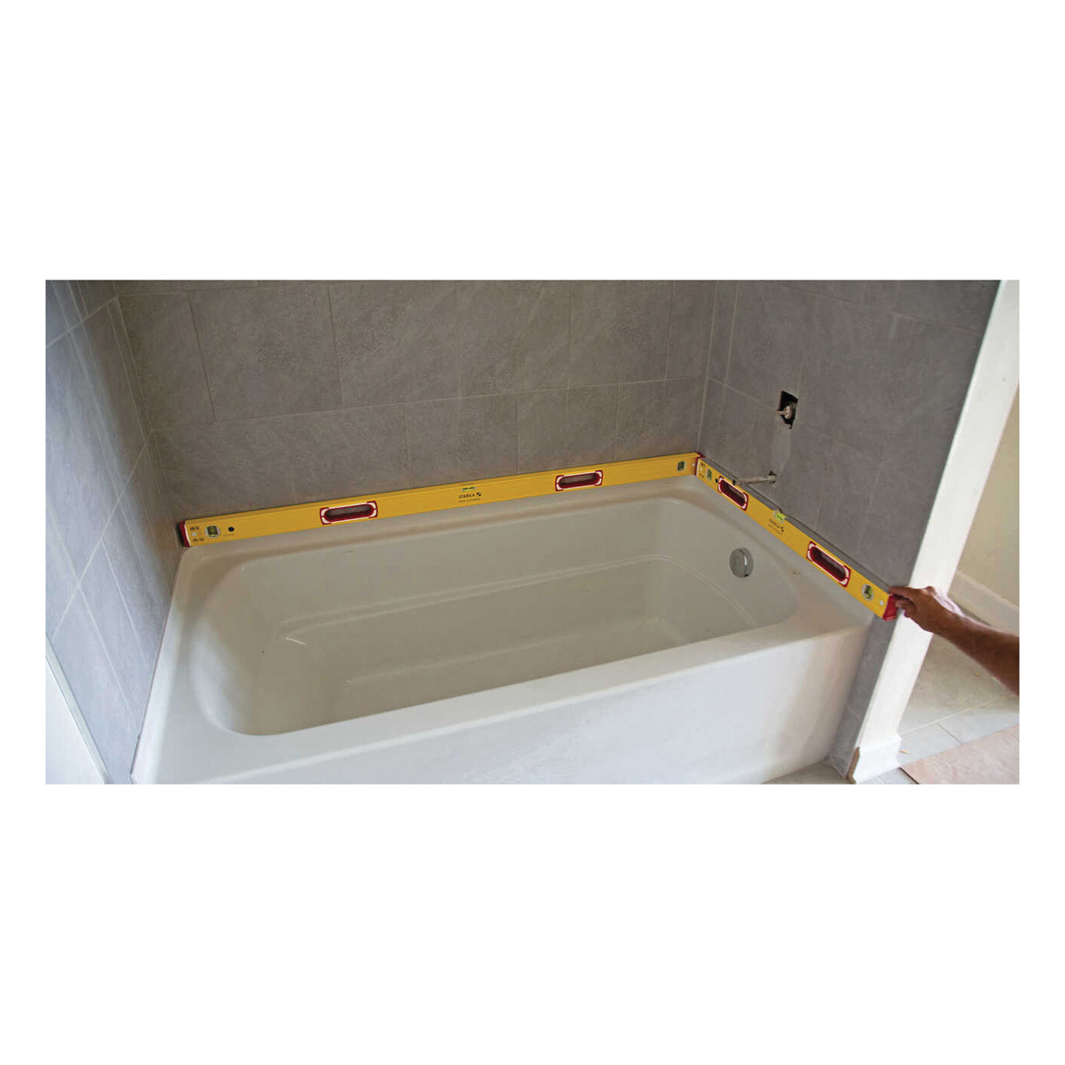 Stabila 37832 Spirit Level Tiler Set, 3-Vial, Aluminum - 4