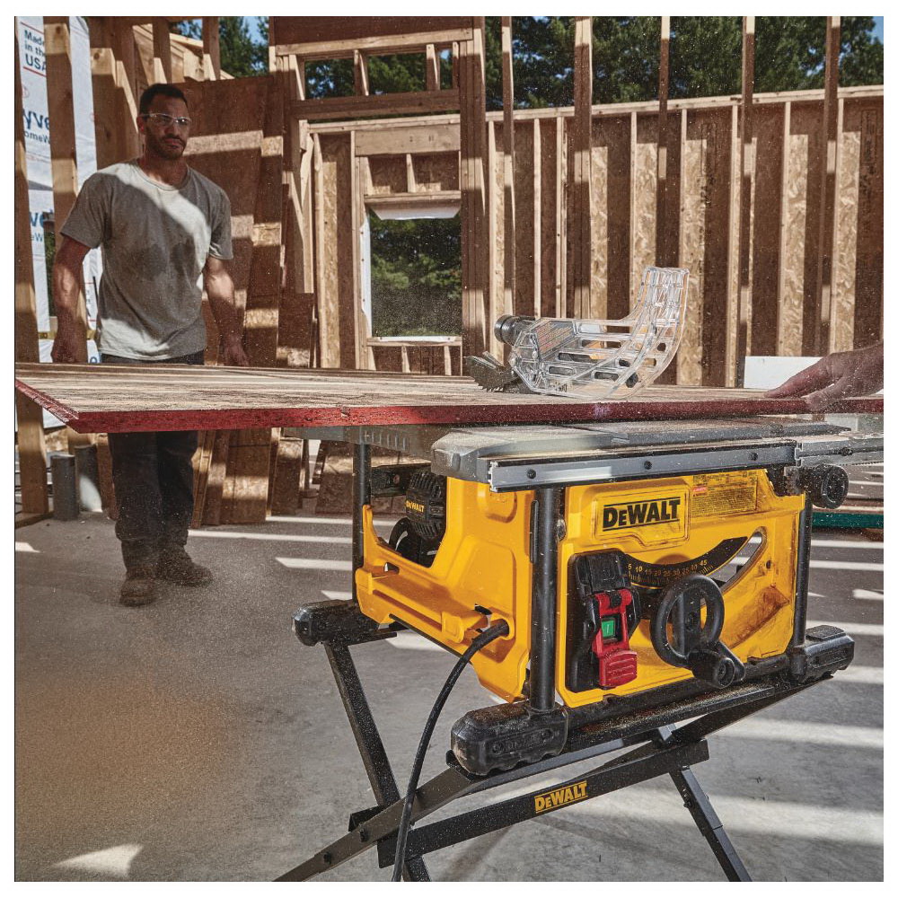 DEWALT DWE7485 Compact Jobsite Table Saw, 120 VAC, 15 A, 8-1/4 in Dia Blade, 5/8 in Arbor, 24-1/2 in Rip Capacity Right - 3