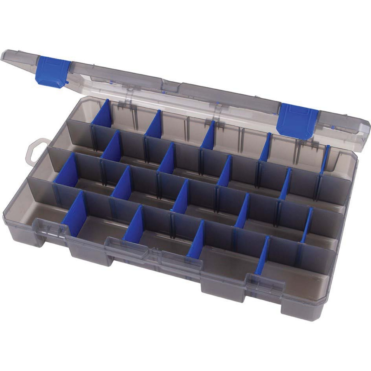 Tuff Tainers ZERUST MAX Series 5007ZM Utility Box, 9-1/8 in W, 2 in D, 36-Compartment, Smoke Gray - 3