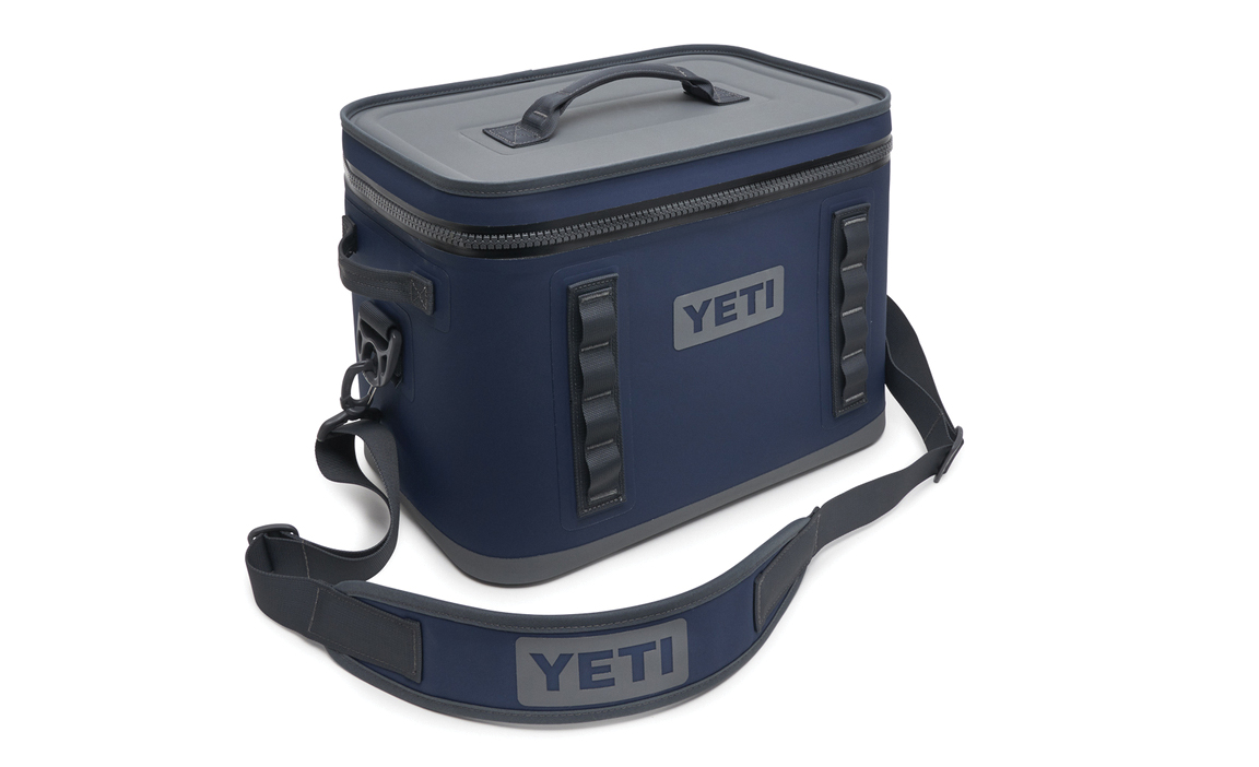 Yeti Hopper Flip 18 Series 18050121001 Soft Cooler, 16-1/4 in L, 10-3/4 in W, 18 qt, Fabric, Navy Blue, Zipper - 3