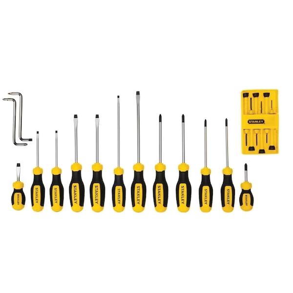 STANLEY STHT60019 Screwdriver Set, 20-Piece, Alloy Steel, Nickel Plated - 1